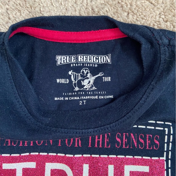 2T girls True Religion t-shirt - Picture 2 of 2